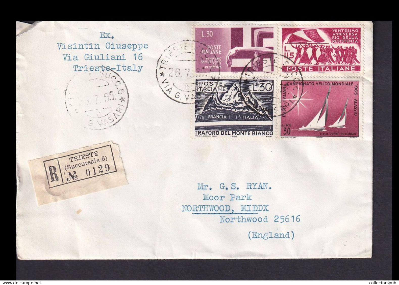 ITALY TRIESTE 1965. Nice Cover To England - Other & Unclassified