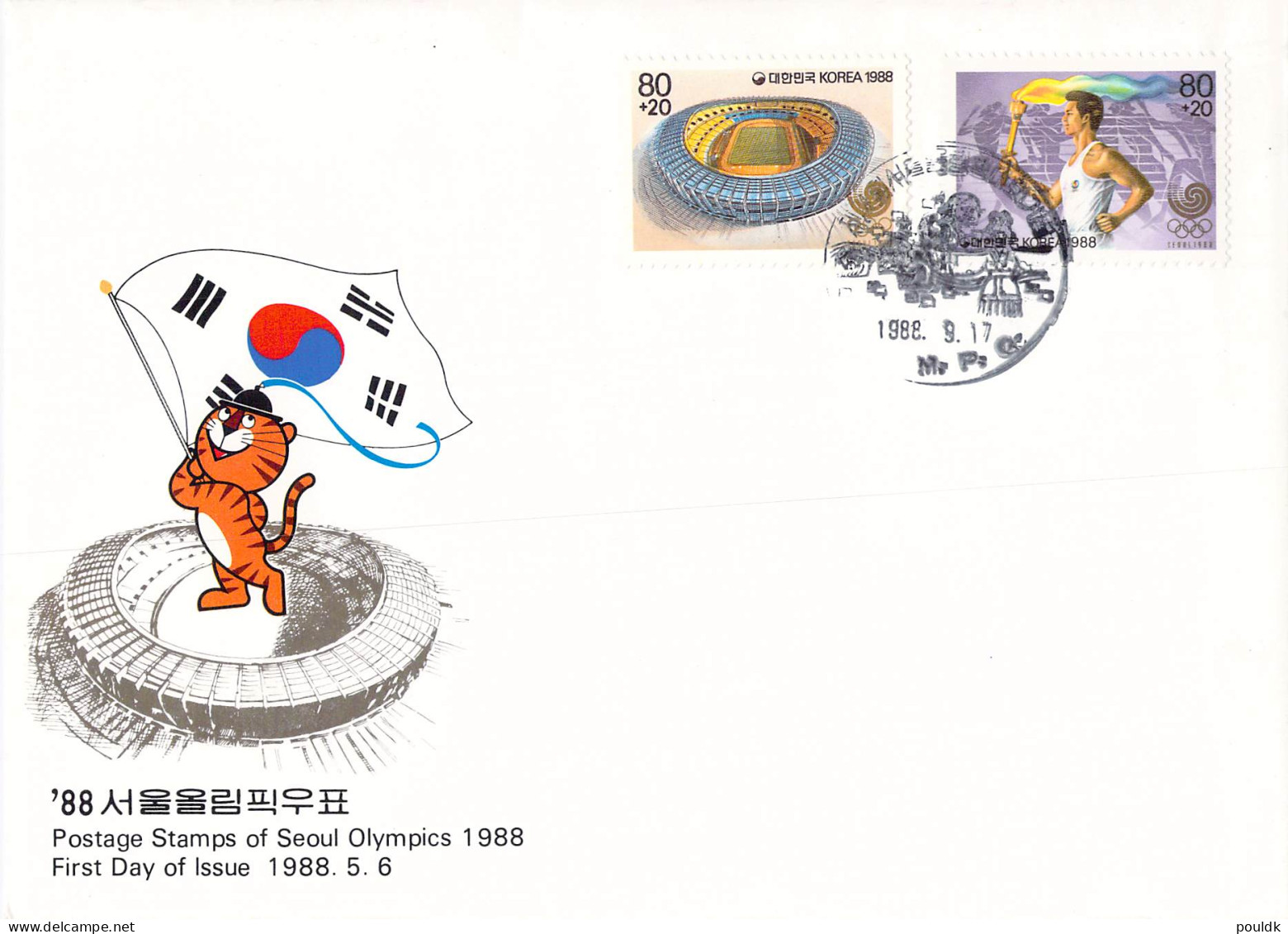 Olympic Games in Seoul 1988 - Ten Covers. Postal weight approx 0,080 kg. Please read Sales Conditions under Image