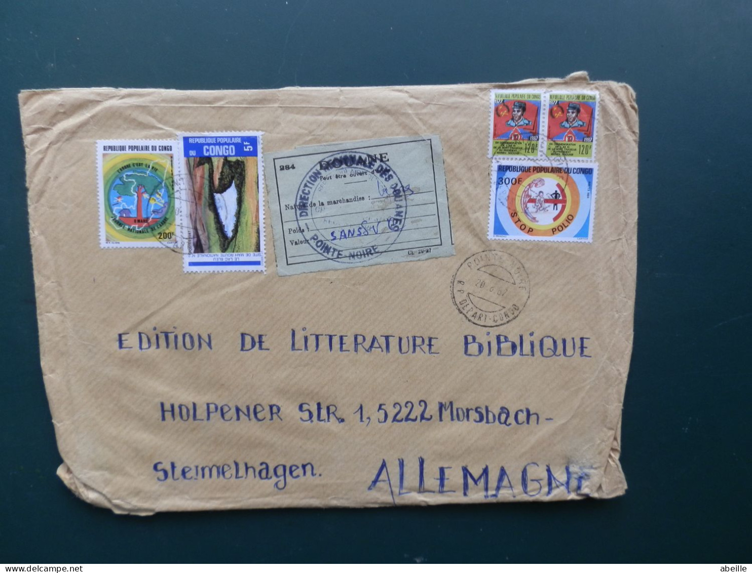 GROOT FORMAAT  LOT60   /LETTRE CONGO - Oblitérés