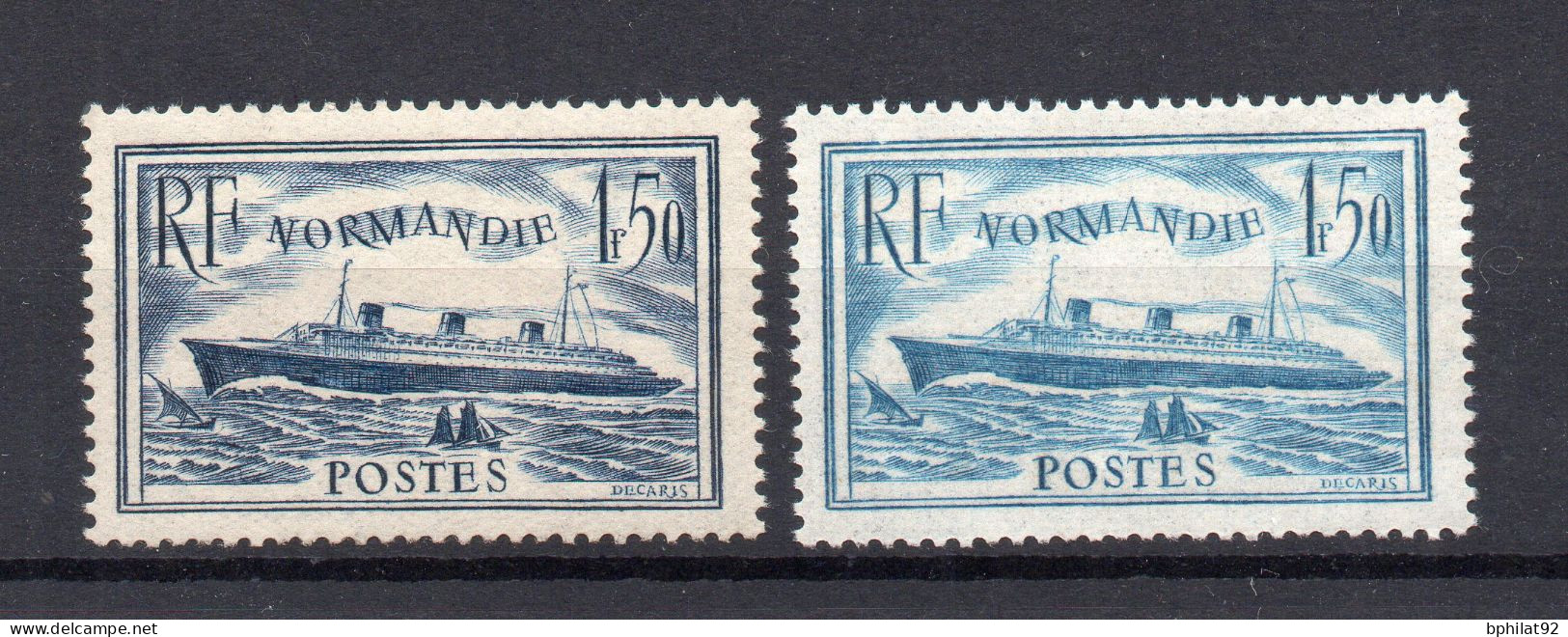 !!! NORMANDIE BLEU ET BLEU CLAIR, N°299 ET 300 NEUFS ** - Unused Stamps