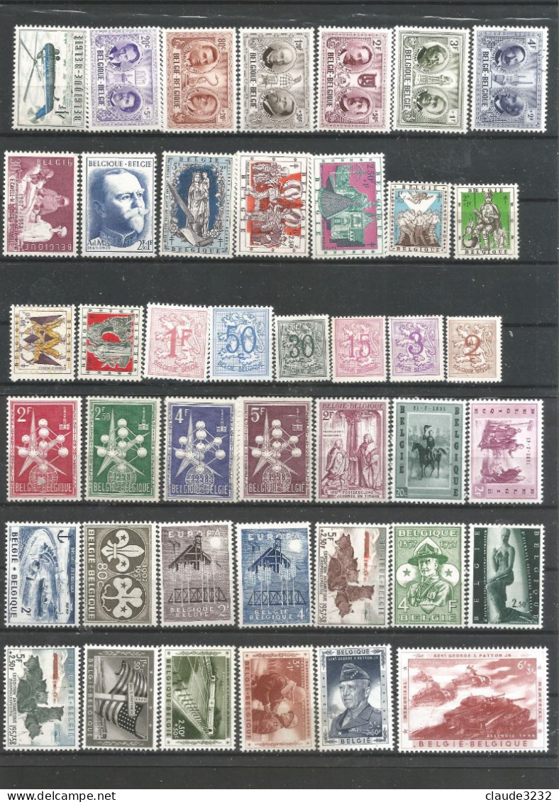 9.Belgique : Timbres Neufs** - Sammlungen