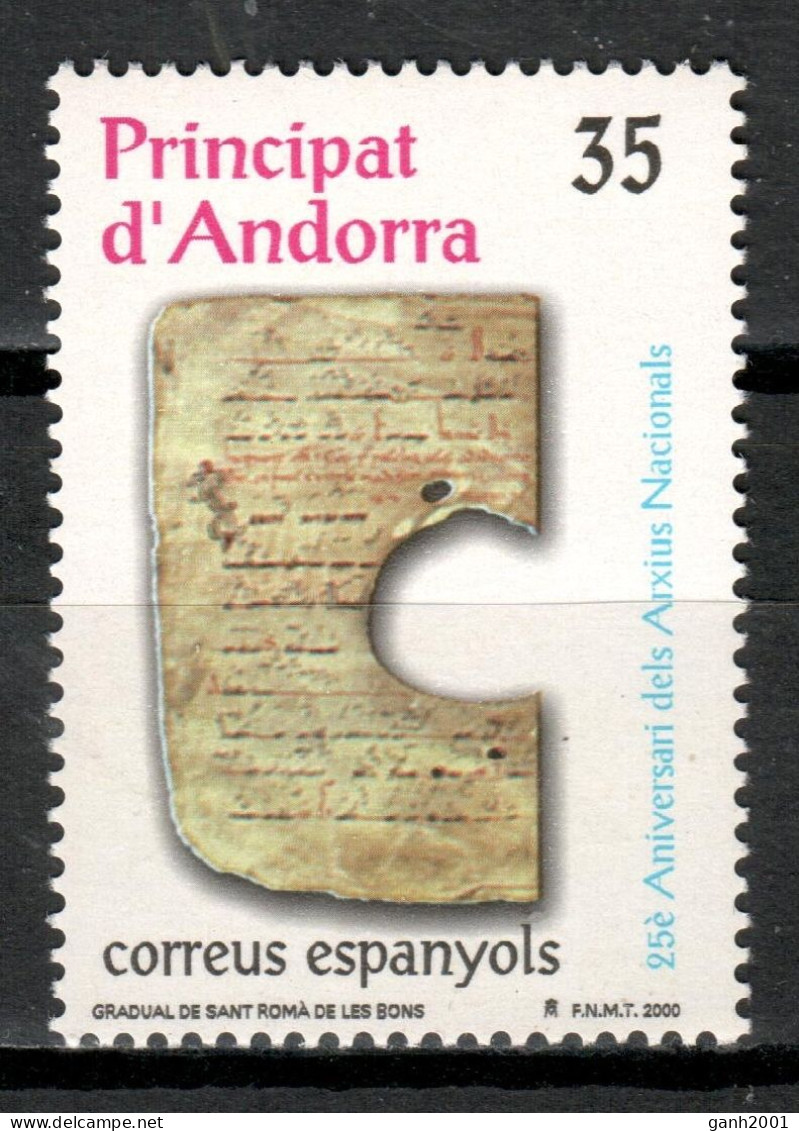 Andorra 2000 / National Archives MNH Archivos Nacionales Nationale Archive/ Mg01  34-6 - Nuevos