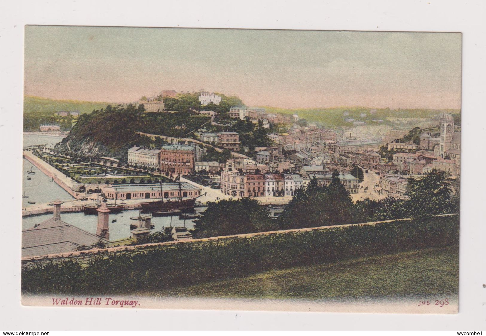 ENGLAND -  Torquay Waldon Hill  Unused Vintage Postcard - Torquay