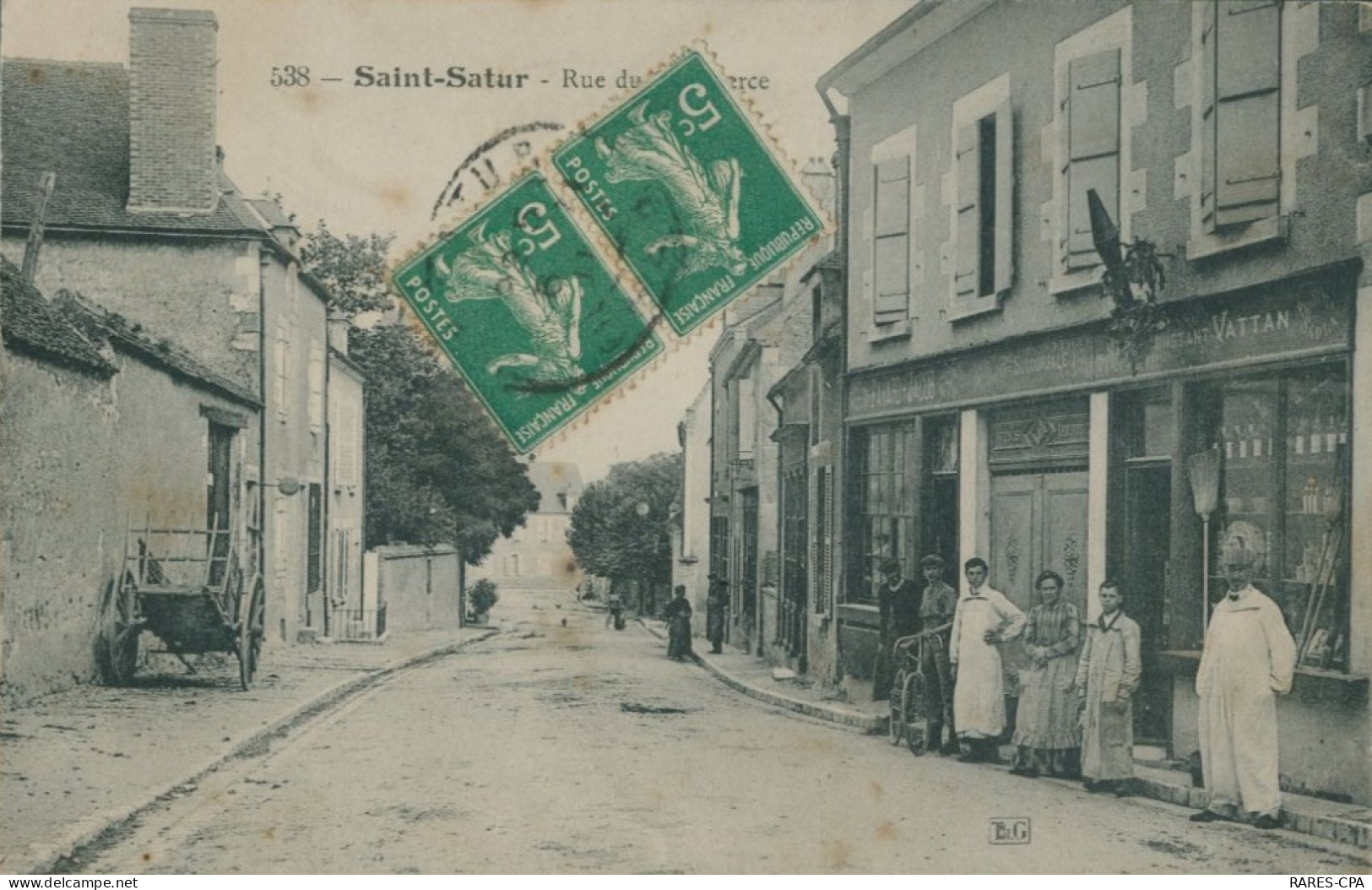 18 SAINT SATUR - Rue Du Commerce - FAYARD JACOB Successeur De VATTAN  - TB - Saint-Satur