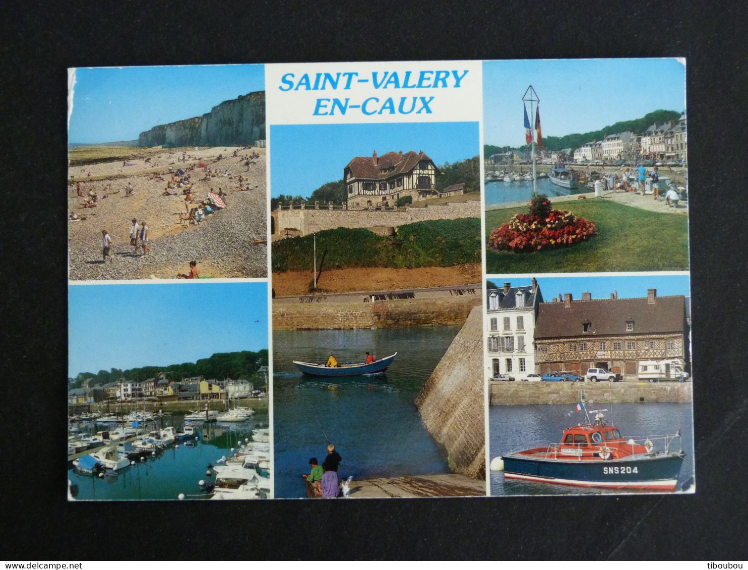 SAINT VALERY EN CAUX - SEINE MARITIME - FLAMME SUR MARIANNE BRIAT - MULTIVUES - Mechanical Postmarks (Advertisement)