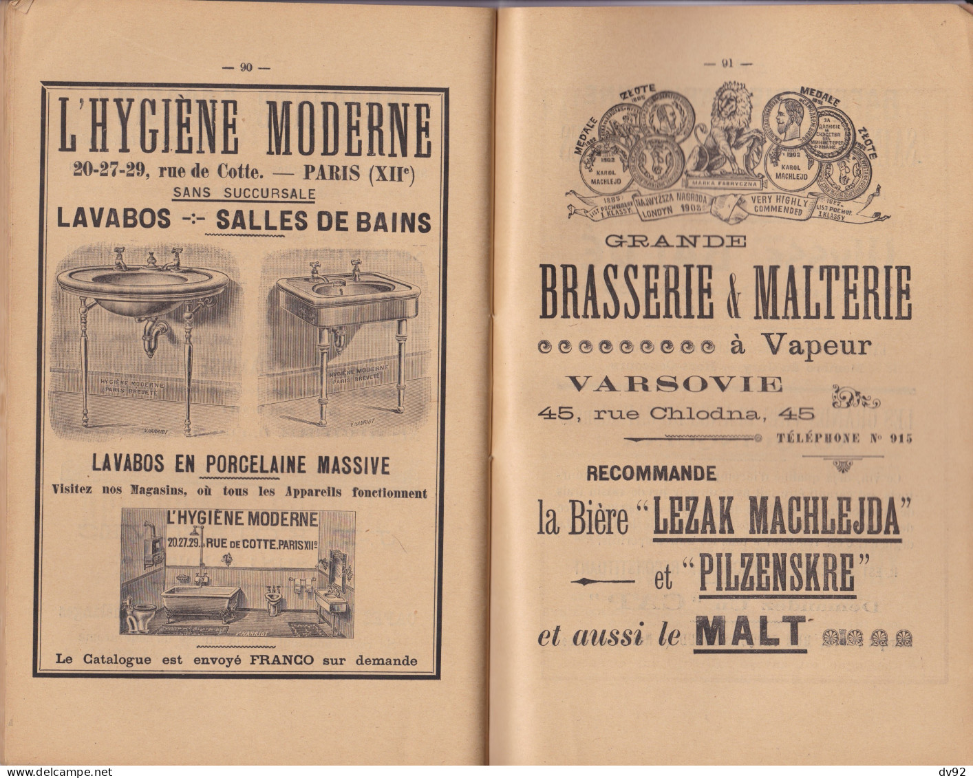 PARIS CATALOGUE OFFICIEL DE LA 20 EME EXPOSITION CONCOURS CULINAIRE D ALIMENTATION ET D HYGIENE - 1901-1940