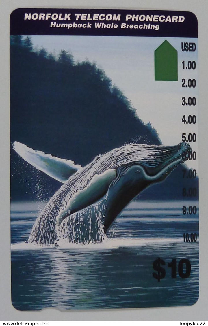 NORFOLK ISLAND - Humpback Whale Breaching - $10 - Mint - Norfolk Island