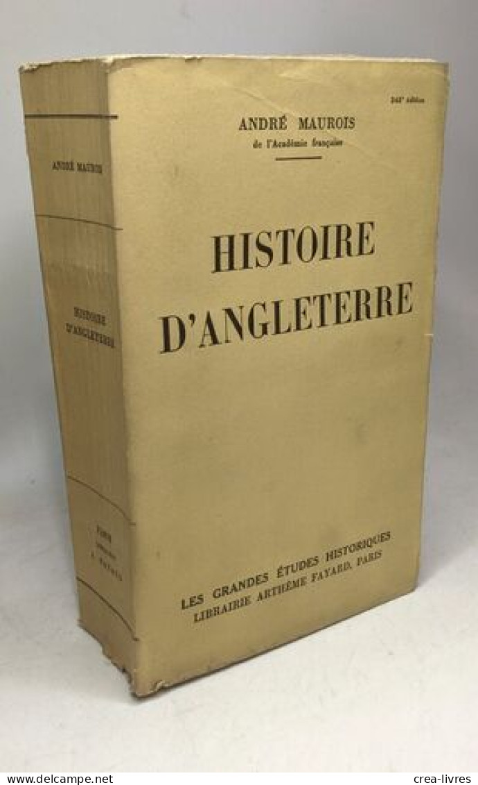 Histoire D'Angleterre. Collection - Les Grandes études Historiques - History