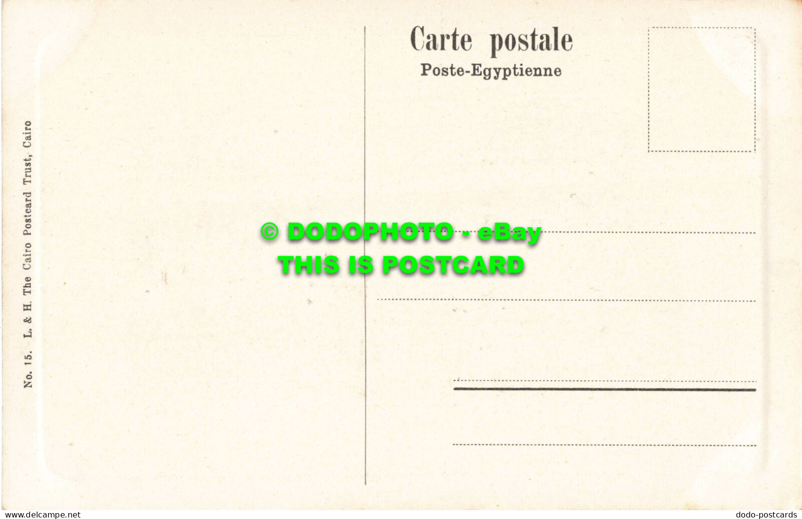 R559302 Egypte. Paysage Pres Du Caire. L. And H. The Cairo Postcard Trust. No. 1 - Monde