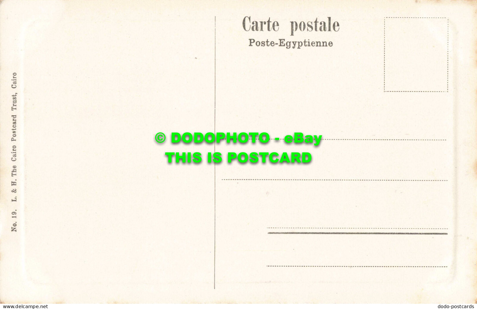 R559306 Egypte. Partie Sur Le Nil. L. And H. The Cairo Postcard Trust. No. 19 - Monde