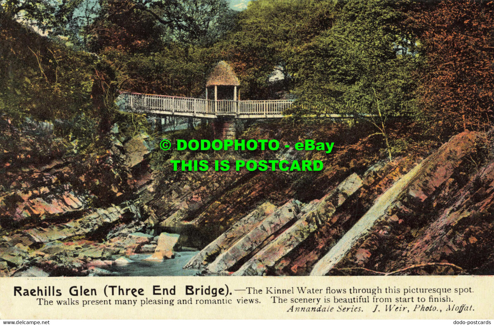R559310 Raehills Glen. Three End Bridge. J. Weir. Annandale Series - Monde