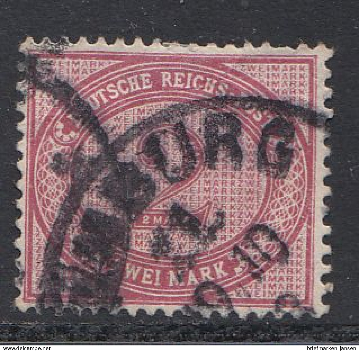 D,Dt.Reich Mi.Nr. 37, Ziffer Im Oval, Innendienst, Gestempelt - Unused Stamps