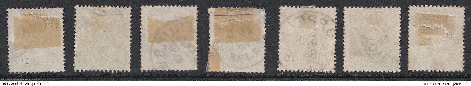 D,Dt.Reich Mi.Nr. 39 - 44, Adler Im Oval, Gestempelt - Unused Stamps