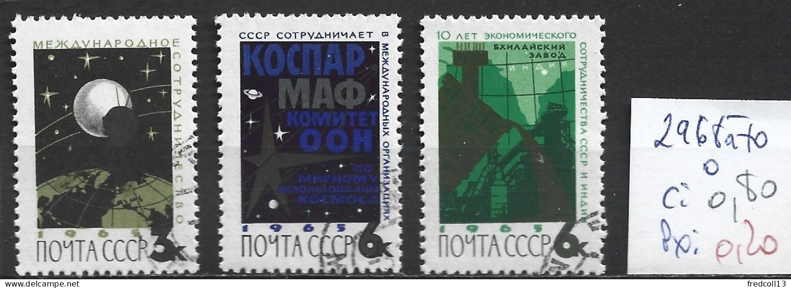 RUSSIE 2968 à 70 Oblitérés Côte 0.80 € - Used Stamps