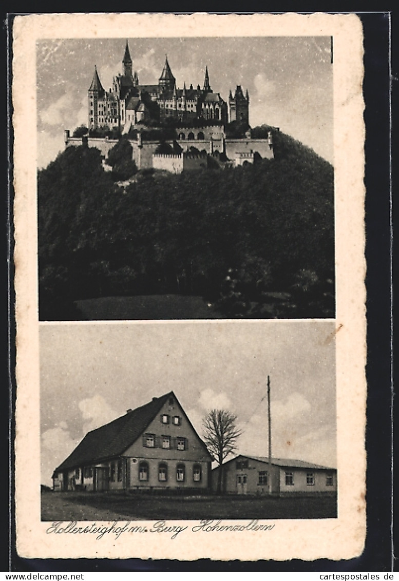 AK Albstadt / Württ., Gasthaus Zollersteighof, Burg Hohenzollern  - Albstadt