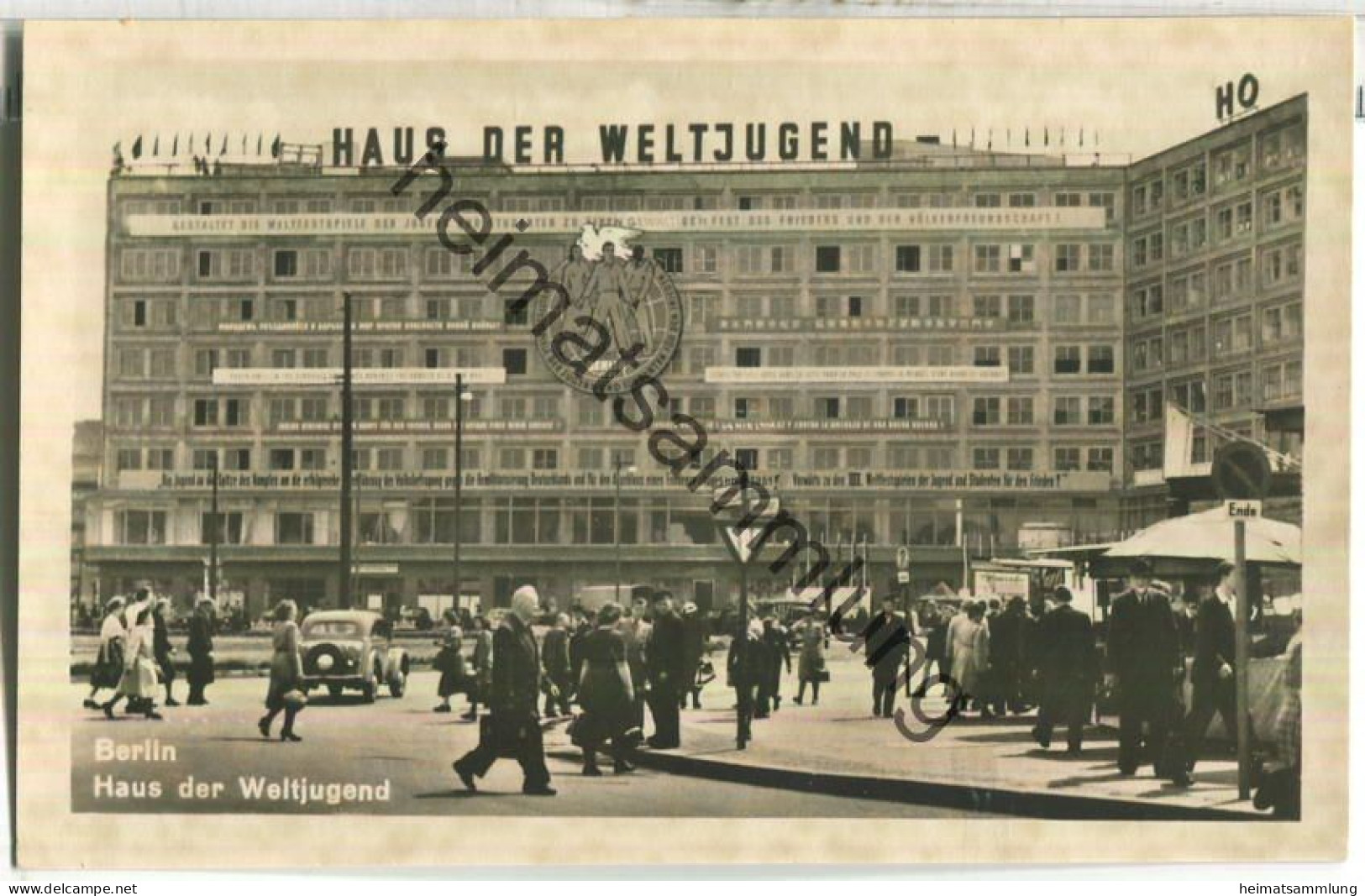 Berlin-Lichtenberg - Haus Der Weltjugend - Foto-Ansichtskarte - Verlag Photochemie Berlin - Other & Unclassified