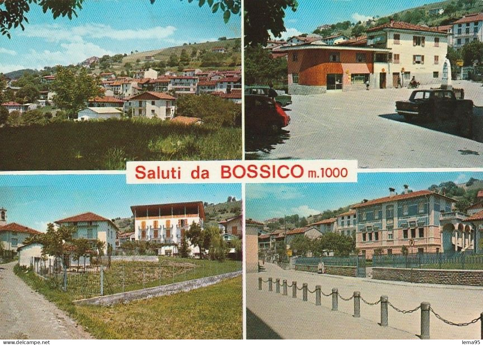 SALUTI DA BOSSICO VEDUTINE ANNO 1970 VIAGGIATA - Bergamo