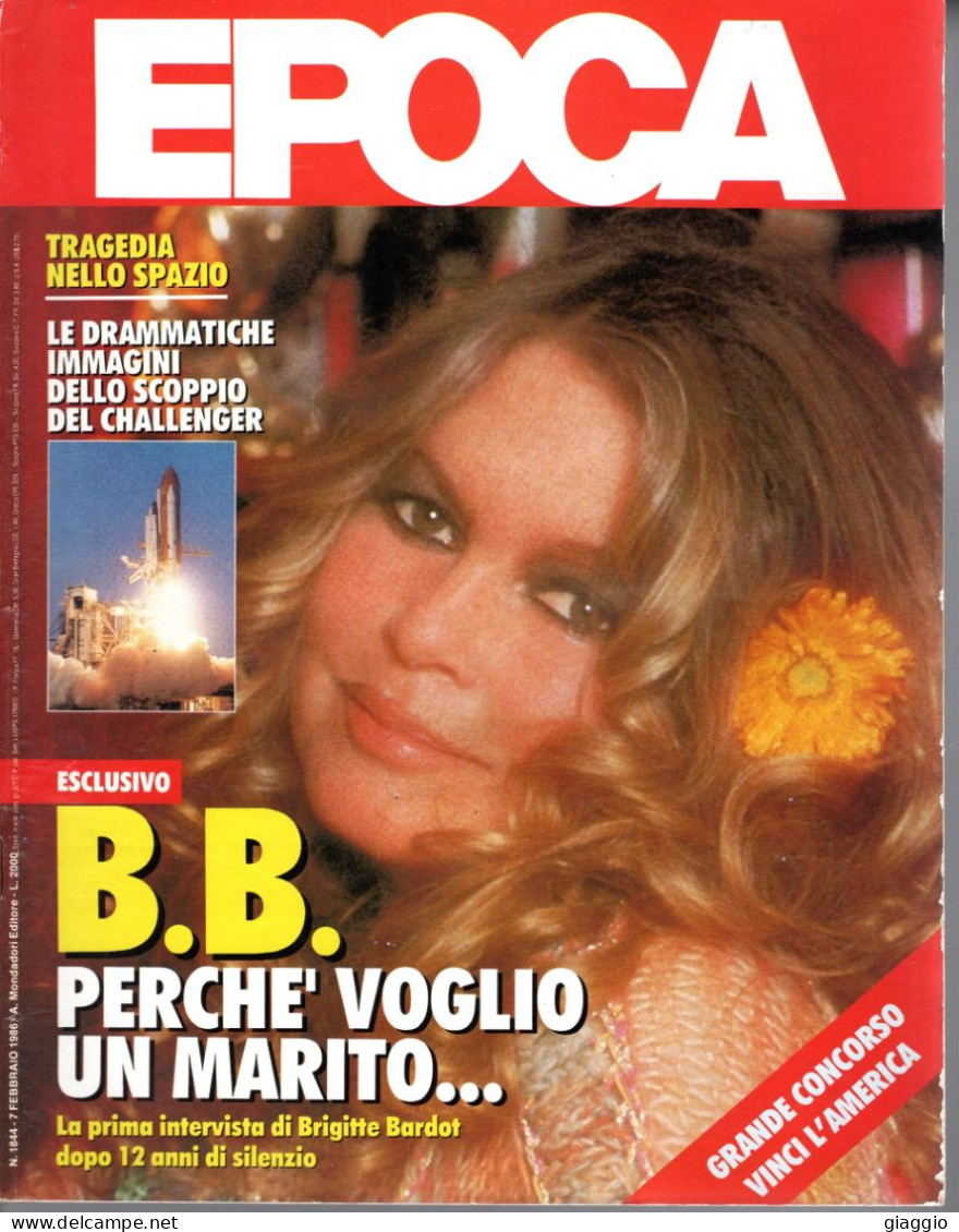 °°° RIVISTA EPOCA N° 1844 DEL 7 FEBBRAIO 1986 °°° - Andere & Zonder Classificatie