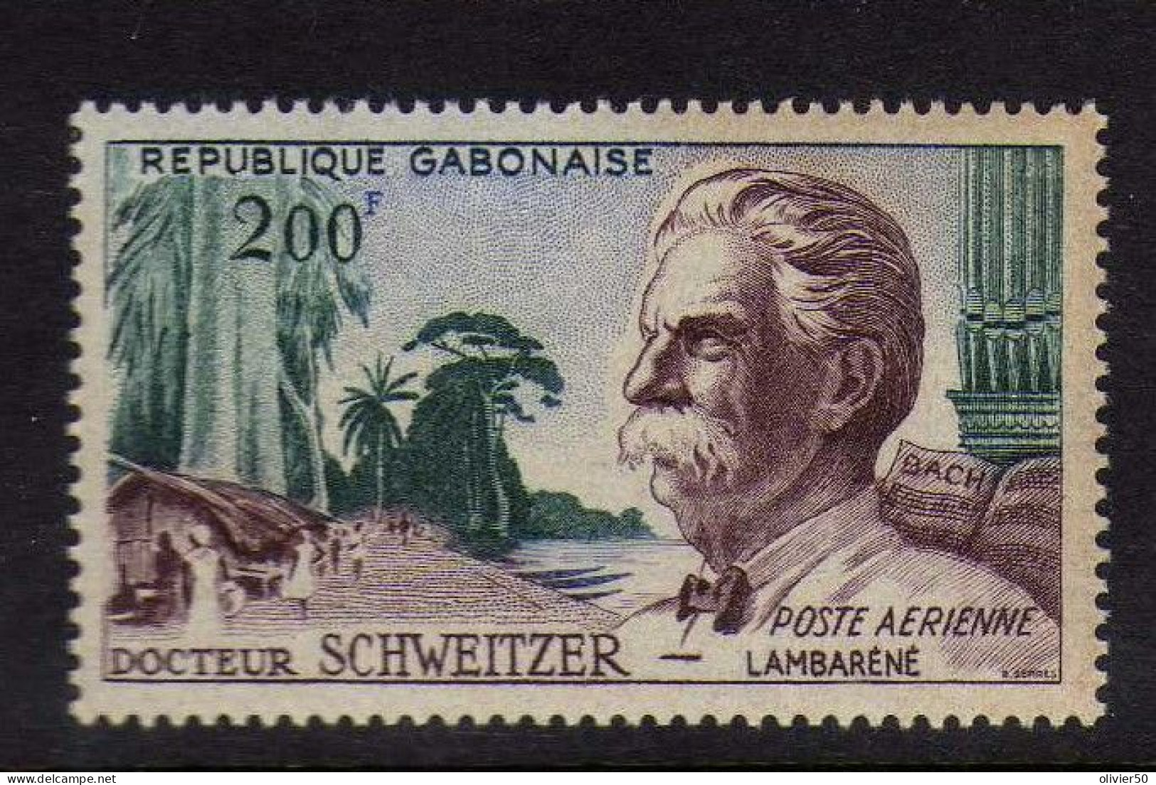 Gabon - 1960 -  P A 200 F. Albert Schweitzer - Neuf** - MNH - Gabun (1960-...)