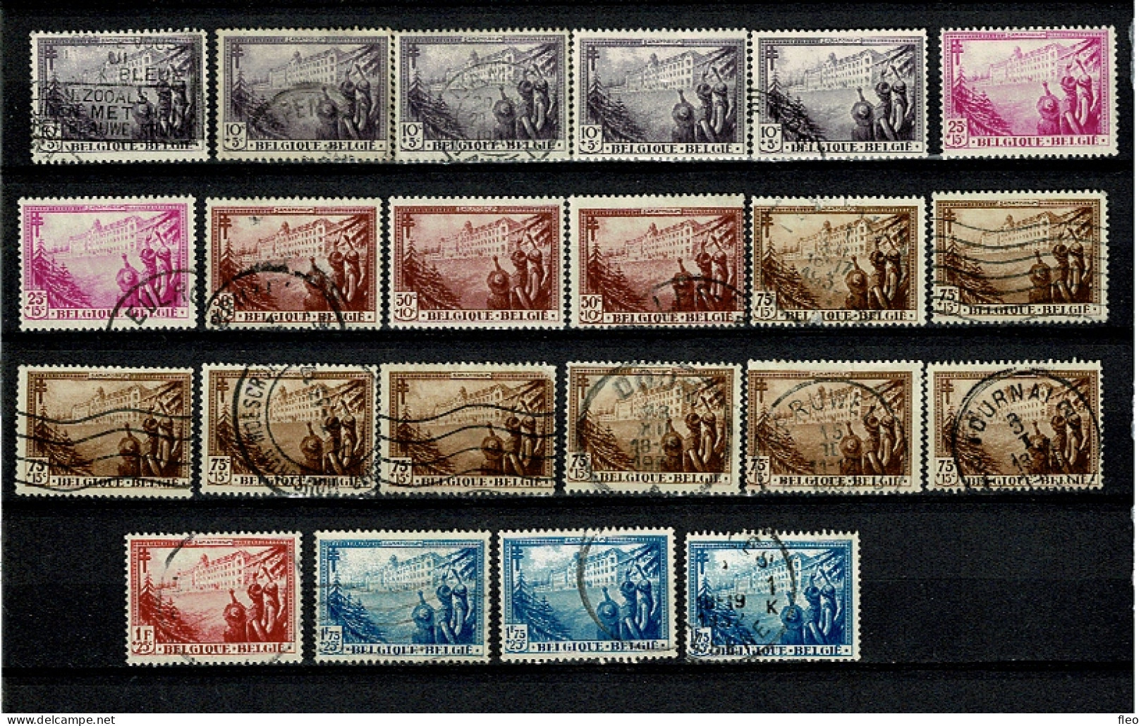 1932 356/361° + ° ( Lot  22 Timbres ) : Senatorium - Gebruikt