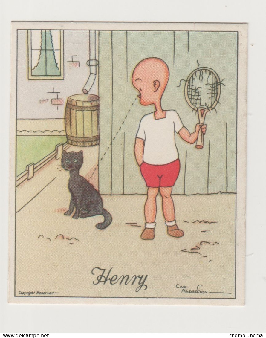 1935 J. WIX & SONS LTD. HENRY COMIC TOBACCO TABAC Cat Chat Tennis Carl Anderson - Other & Unclassified