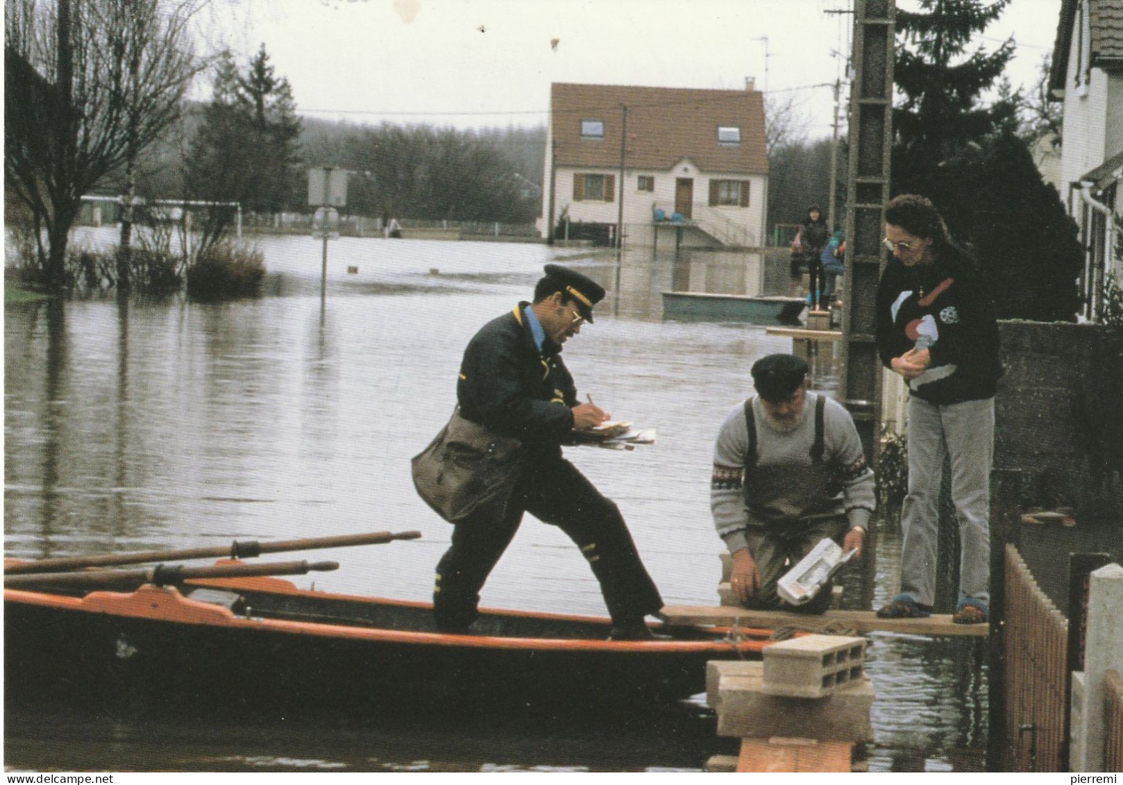 Persan  95   Inondations 1995 - Poste & Postini