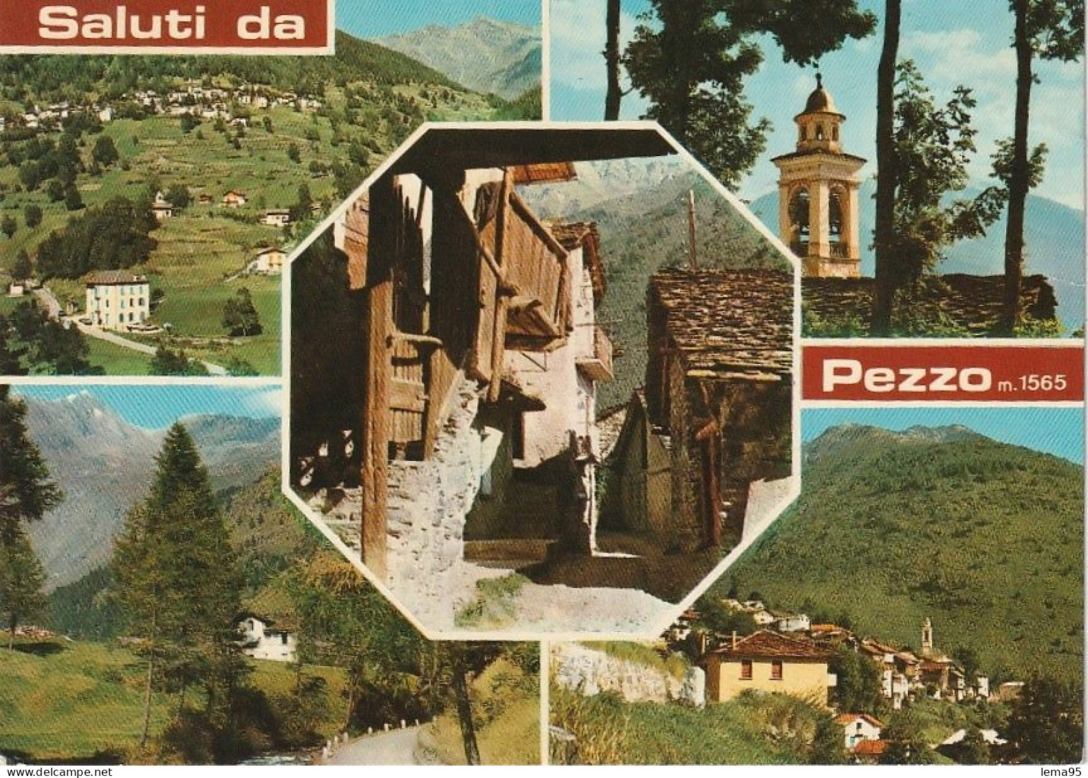 SALUTI DA PEZZO VEDUTINE ANNO 1974 VIAGGIATA - Brescia