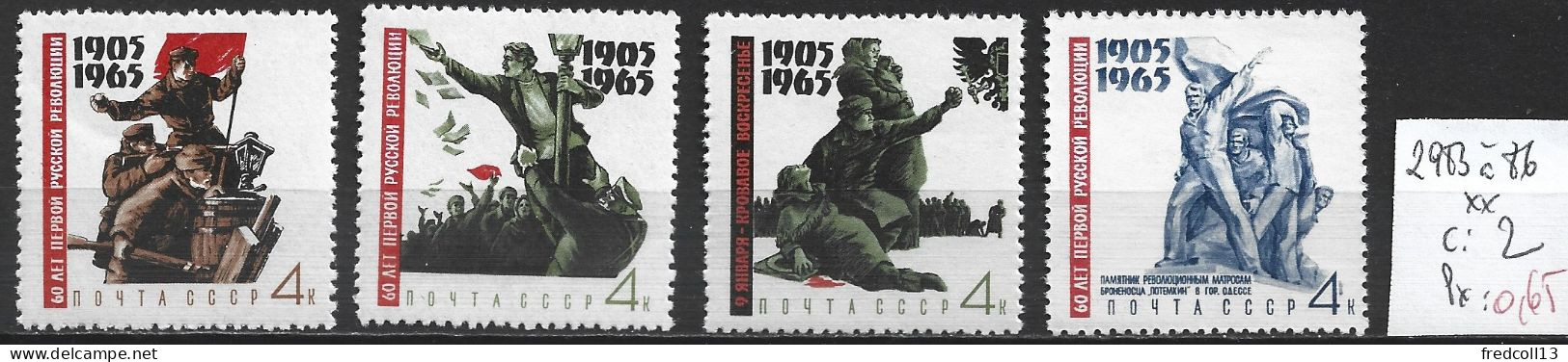RUSSIE 2983 à 86 ** Côte 2 € - Unused Stamps