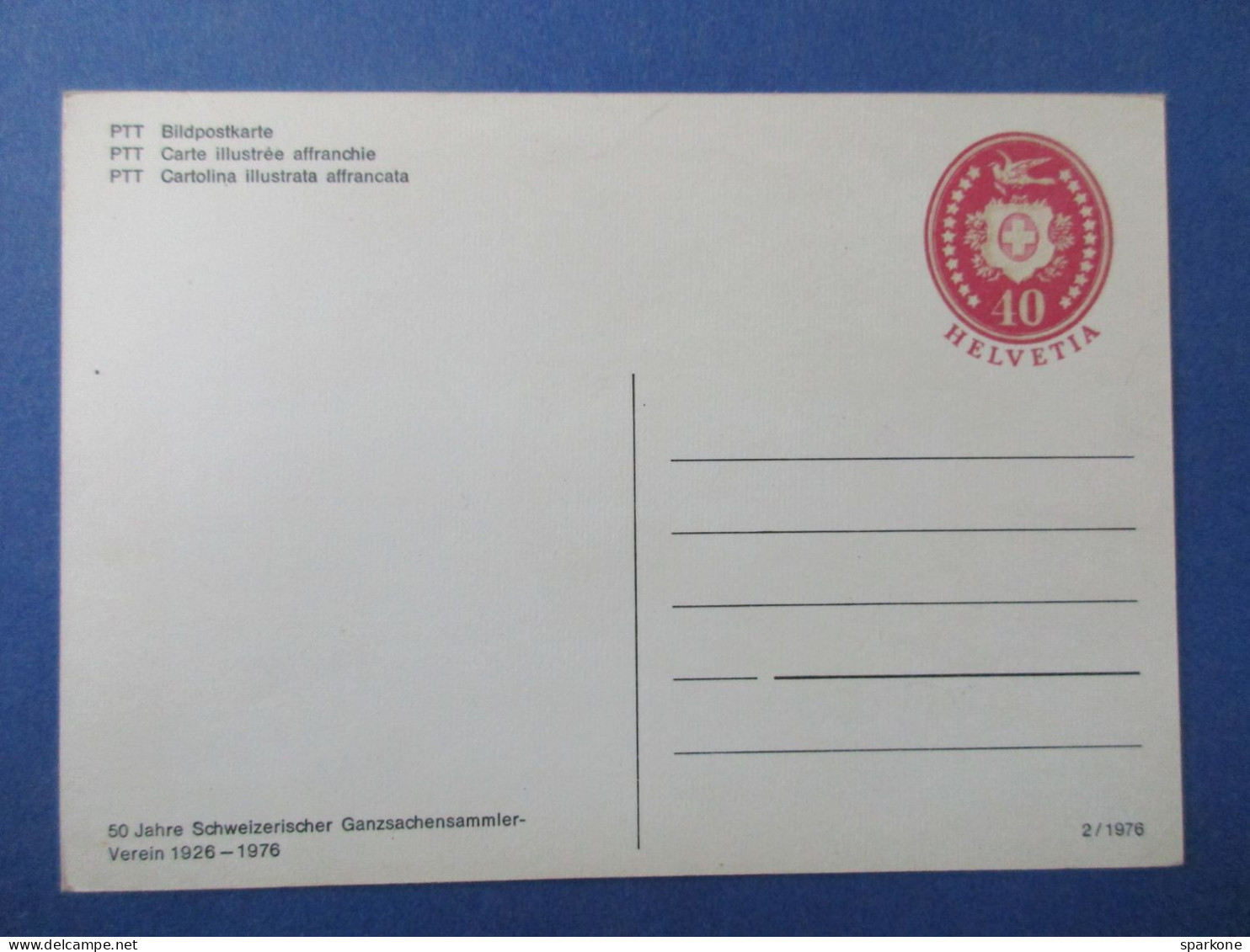 Helvetia - Entier Postal - PTT Carte Illustrée Affranchie - 1976 - Stamped Stationery