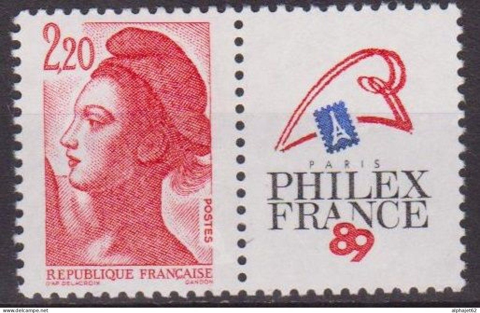 Type Liberté De Delacroix - FRANCE - Série Courante - Philexfrance 89 - N° 2461 ** - 1987 - Nuevos