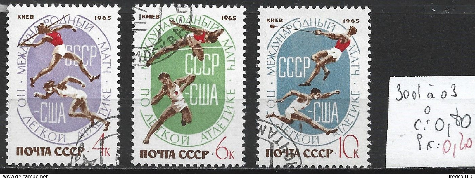 RUSSIE 3001 à 03 Oblitérés Côte 0.80 € - Used Stamps