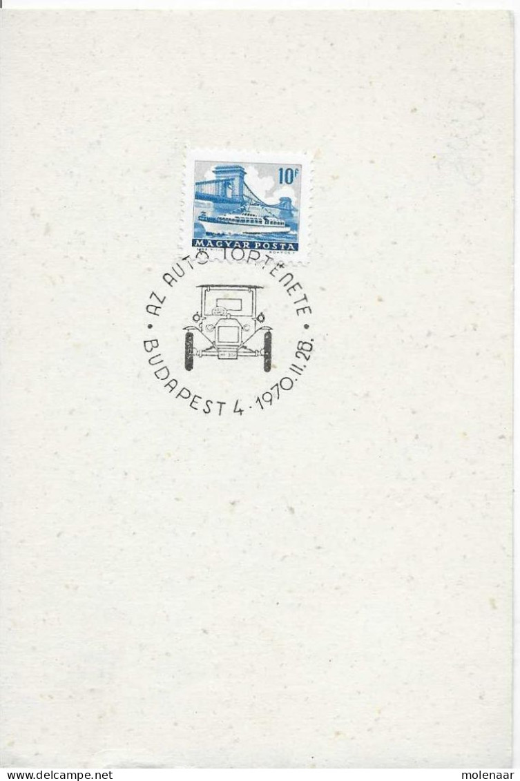 Postzegels > Europa > Hongarije > 1961-70 > Kaart Met 1 Postzegel En Speciaal Stempel (17052) - Brieven En Documenten