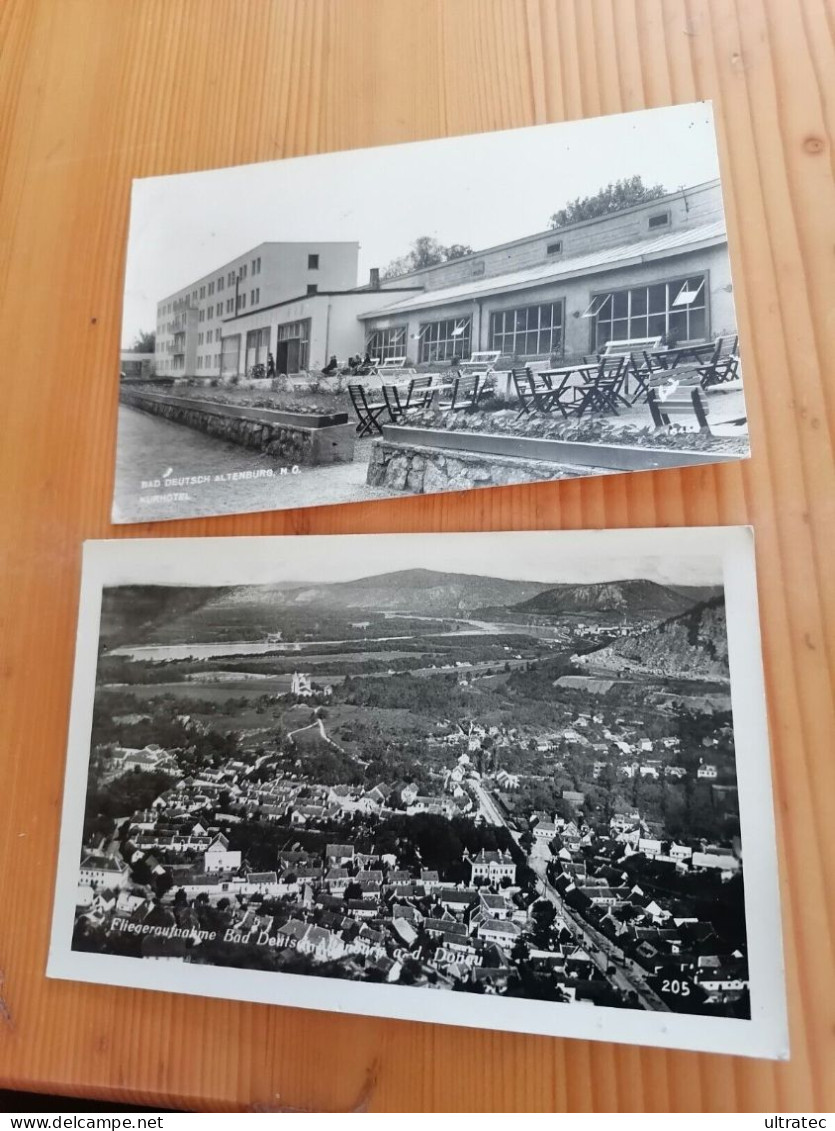 2x AK "BAD DEUTSCH ALTENBURG" SCHÖNE ALTE POSTKARTEN VINTAGE ANTIK SW NOSTALGIE ANSICHTSKARTEN  HEIMAT SAMMLER  ORIGINAL - Bad Deutsch-Altenburg