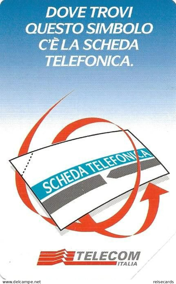 Italy: Telecom Italia - La Scheda Telefonica, Dove Vai - Öff. Werbe-TK