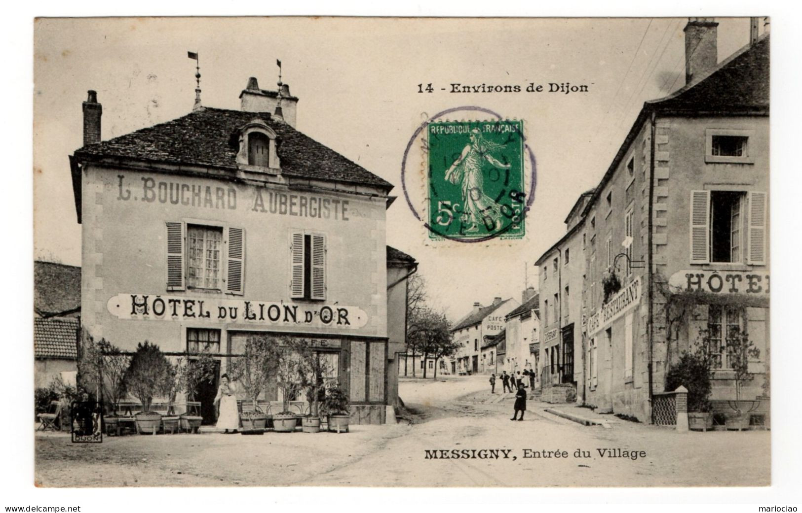 C-FR21380 Environs De Dijon MESSIGNY Entrée Du Village HOTEL DU LION D'OR - Other & Unclassified