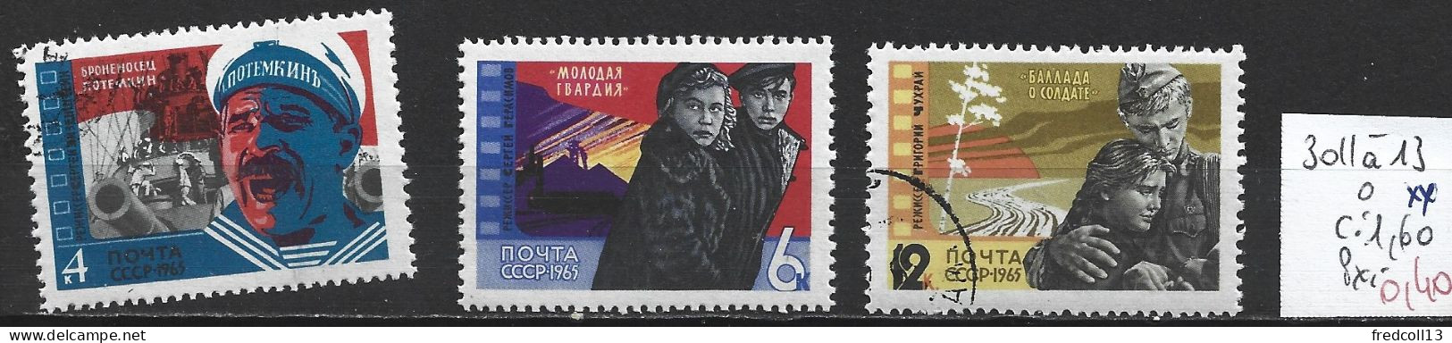 RUSSIE 3011 à 13 Oblitérés ( 3012 : ** ) Côte 1.60 € - Used Stamps