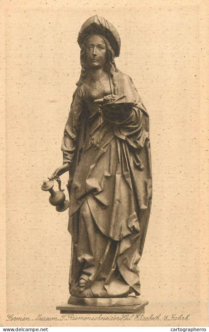 Saint Elisabeth Tilman Riemschneider Sculpture - Sculptures