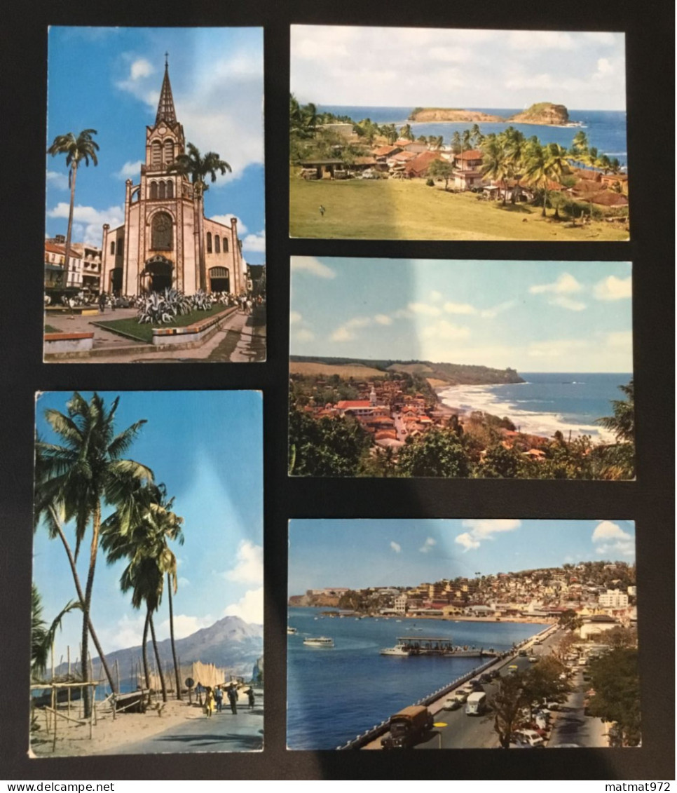 LOT 6: 5 Cartes Postales Anciennes De MARTINIQUE. Bon état. - Autres & Non Classés