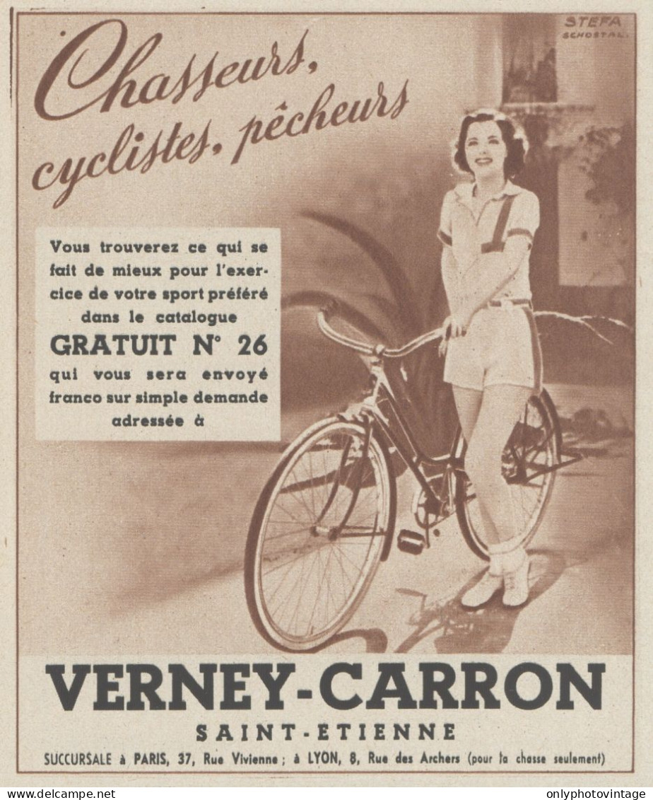 VERNEY-CARRON - Saint-Etienne - Pubblicità D'epoca - 1937 Old Advertising - Werbung