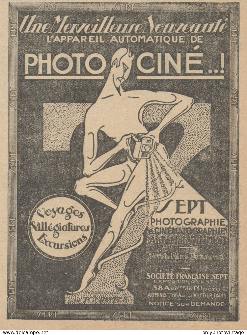 SEPT - Photographie - Cinématographie - Pubblicità D'epoca - 1921 Old Ad - Werbung