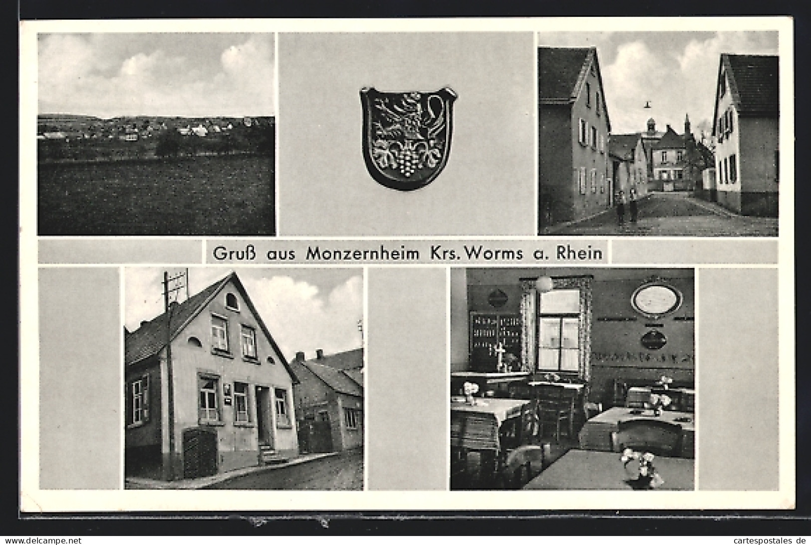 AK Monzernheim /Krs. Worms, Gasthof Zum Deutschen Haus  - Worms