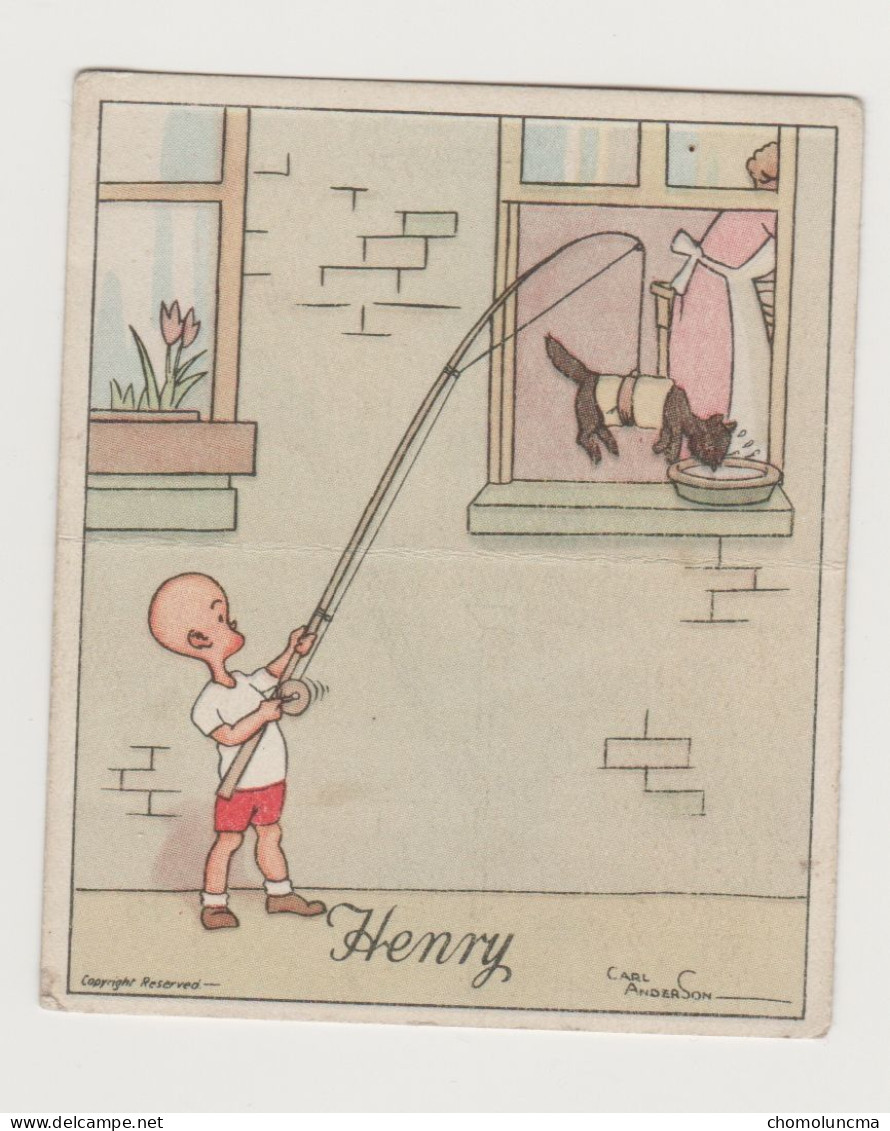 1935 J. WIX & SONS LTD. HENRY COMIC TOBACCO TABAC Carl Anderson Cat Chat Lait Milk Fishing Rod Canne à Pêche - Autres & Non Classés