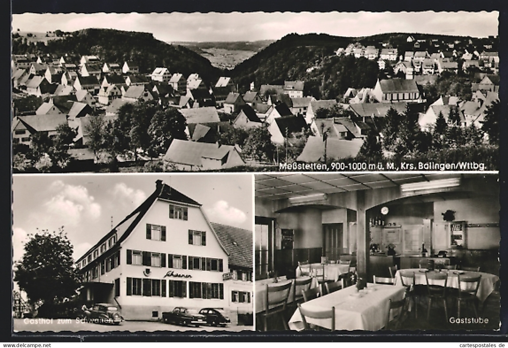 AK Messstetten /Krs. Balingen, Gasthof U. Pension Schwanen  - Balingen