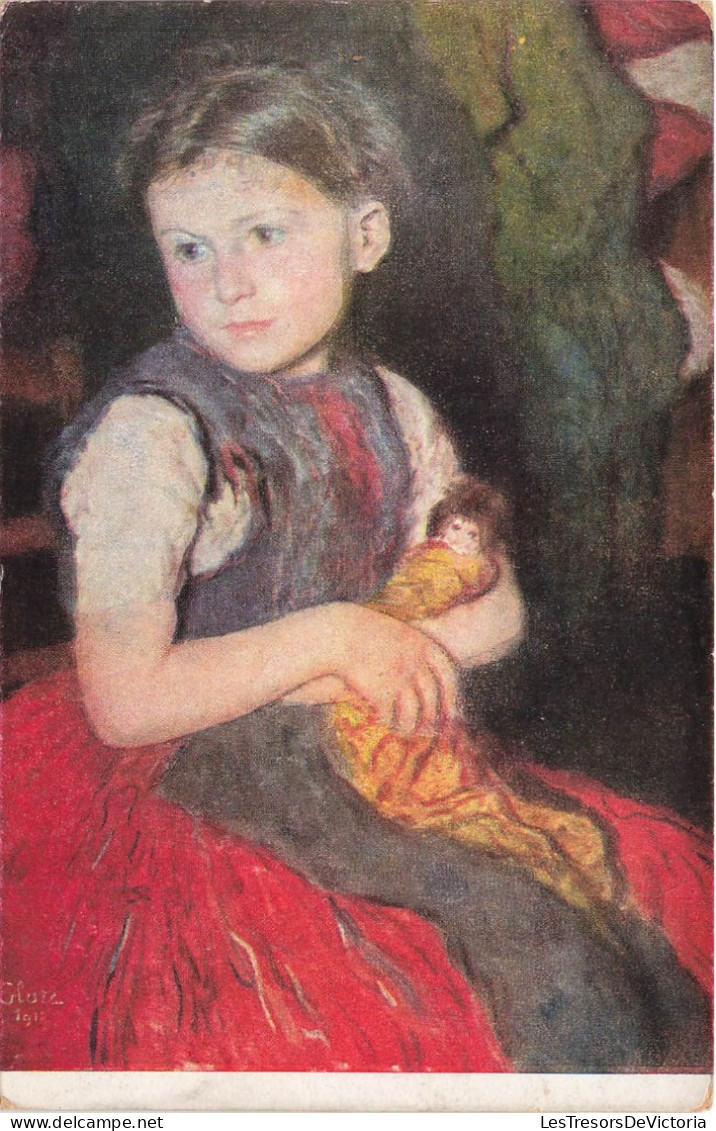 POLOGNE - Portait - Enfant - Fille - Poupée - Colorisé  - Glatz - Margit Babajaval - Carte Postale Ancienne - Poland