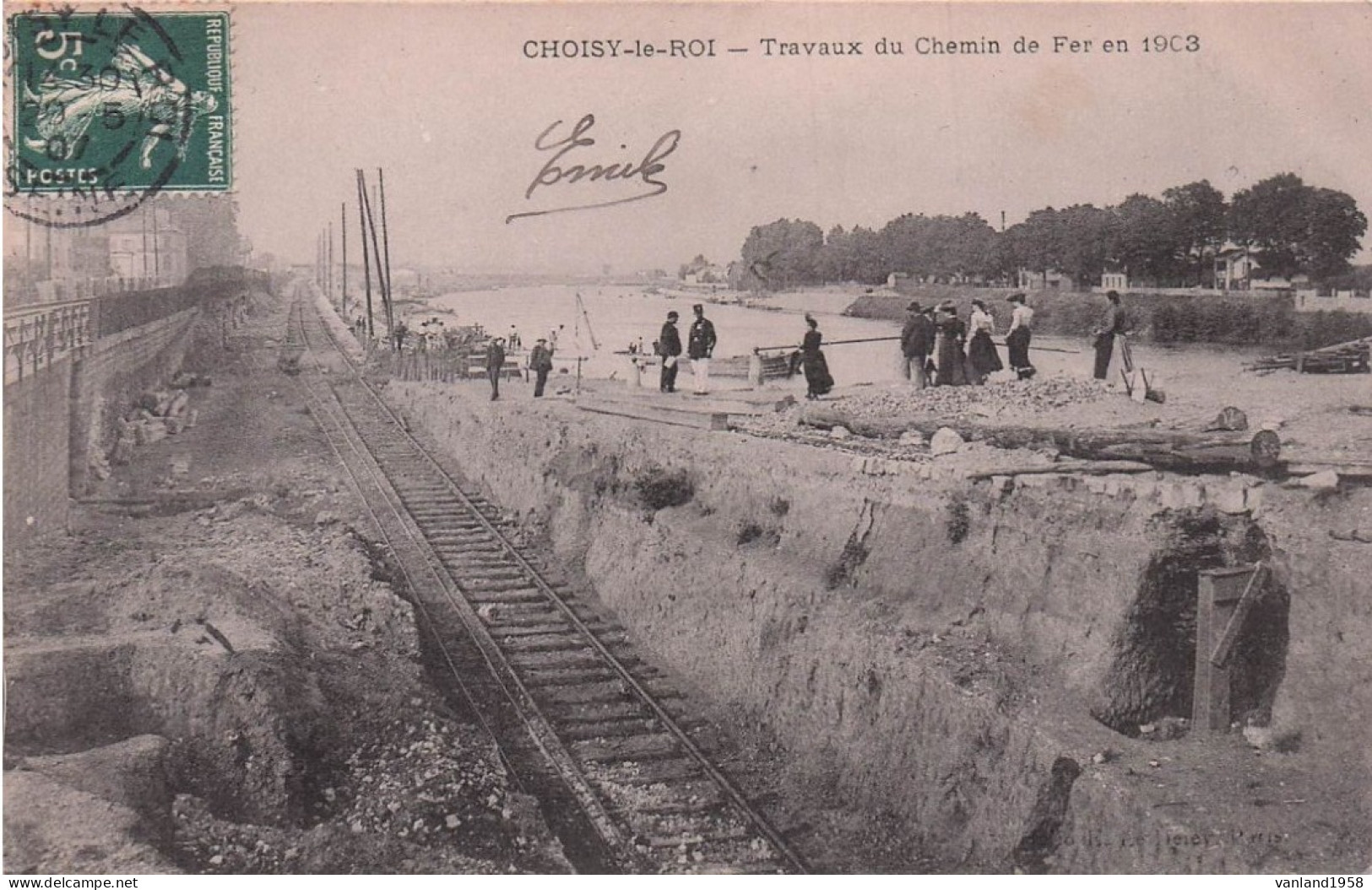 CHOISY Le ROI-travaux Du Chemin De Fer En 1903 - Choisy Le Roi