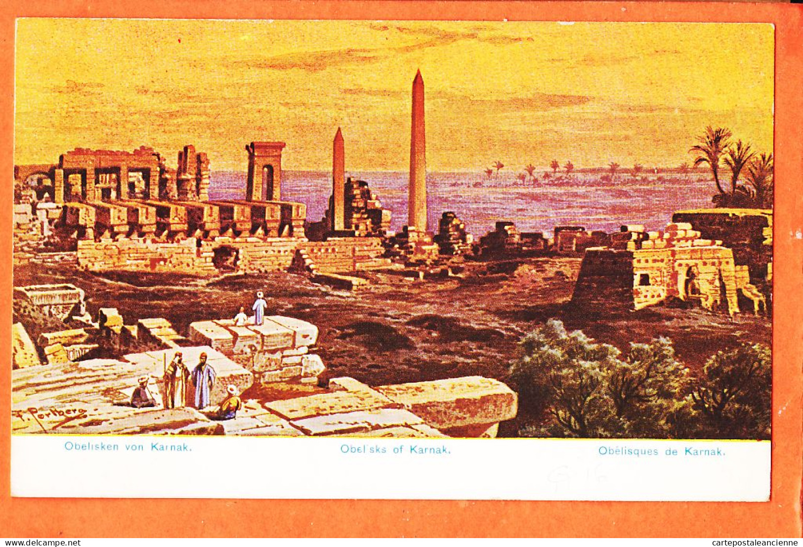 09973 / ⭐ (•◡•) Künstler-AK Friedrich PERLBERG Serie 764 Ägypten III N° 16 ◉ KARNAK Obelisken Obelisks Obelisques CARNAC - Other & Unclassified