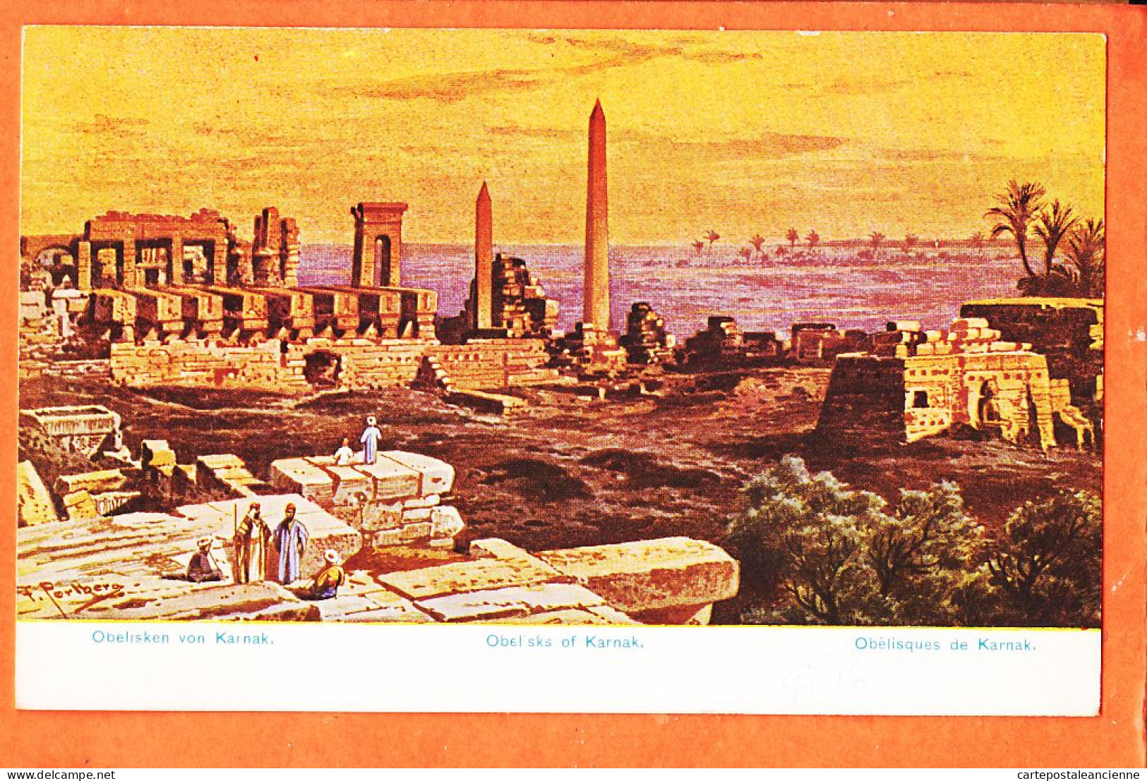 09973 / ⭐ (•◡•) Künstler-AK Friedrich PERLBERG Serie 764 Ägypten III N° 16 ◉ KARNAK Obelisken Obelisks Obelisques CARNAC - Sonstige & Ohne Zuordnung