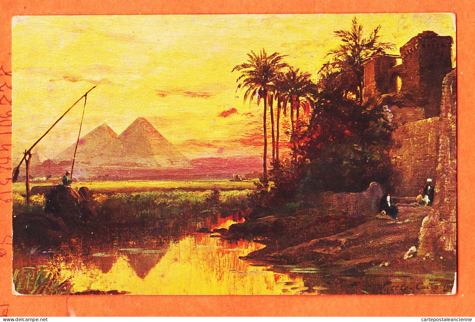 09956 / ⭐ (•◡•) Ägypten ◉ GIZEH Pyramides ◉ Egypte Piramids Pyramides 1905s ◉ ROMMLER JONAS Dresden R-134 Egypt - Guiza