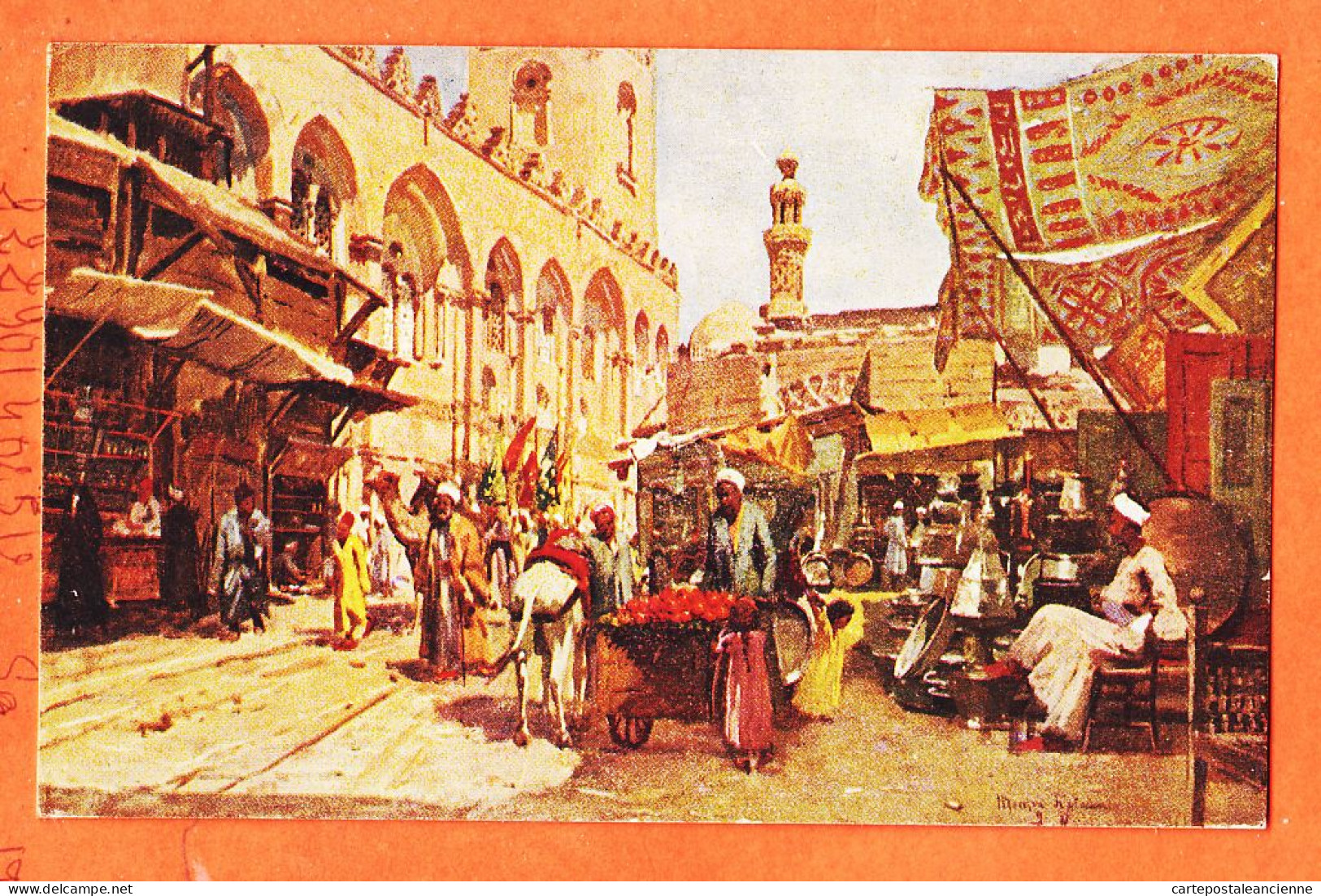 09971 / ⭐ LE CAIRE Marché Arabe Abords Ville CAIRO Arab Market Near Town 1913 à  Suzanne VEISBLAT ◉ LIVADAS COUTSICOS  - Caïro