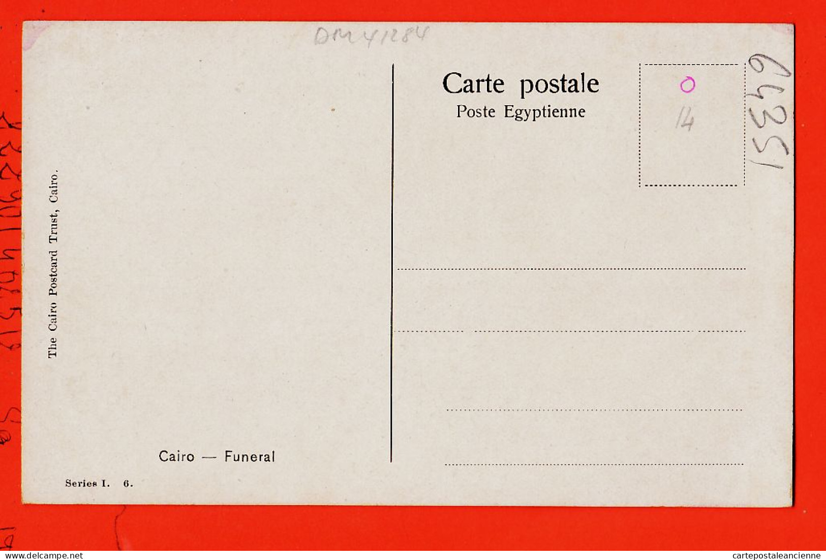 09959 / ♥️ Rare ◉ Enterrement Au CAIRE CAIRO Funeral KAIRO 1905s ◉ Ilust G.B VII 1910 ◉ POSTCARD TRUST Series I-6 - Le Caire